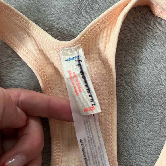 Free people Ribbed Racerback Crop Top - Picture 2 of 3